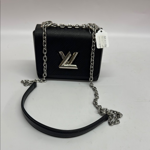 Louis Vuitton Twist Lock Eli Leather in Black Chain Mini Bag - Picture 1 of 12